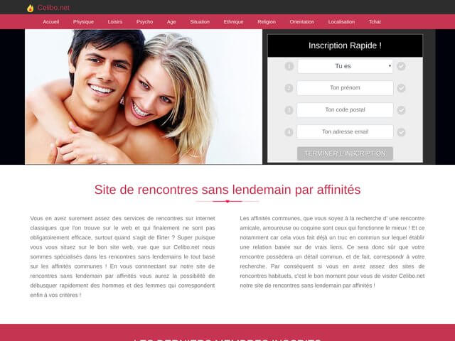 celibo.net : Site de rencontre par affinités