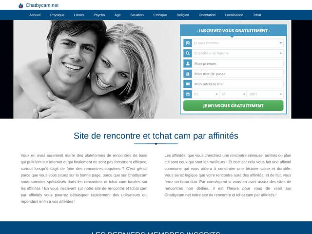 chatbycam.net : Site de rencontre par affinités