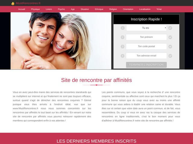 go.mustrencontres.fr : Site de rencontre par affinités