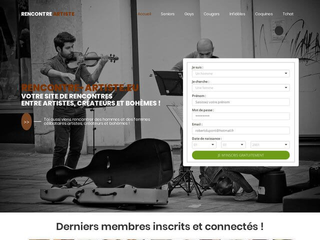 Rencontre-artiste.eu : Site de rencontres pour artiste