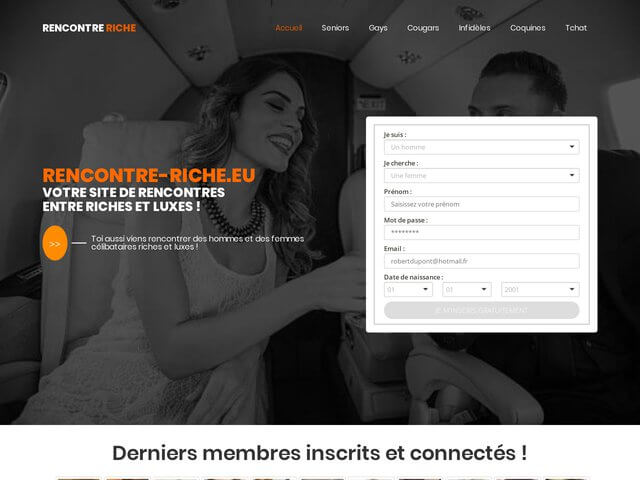 Rencontre-riche - Site de rencontre entre riches