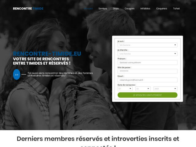 Rencontre-timide : Site de rencontres pour timide